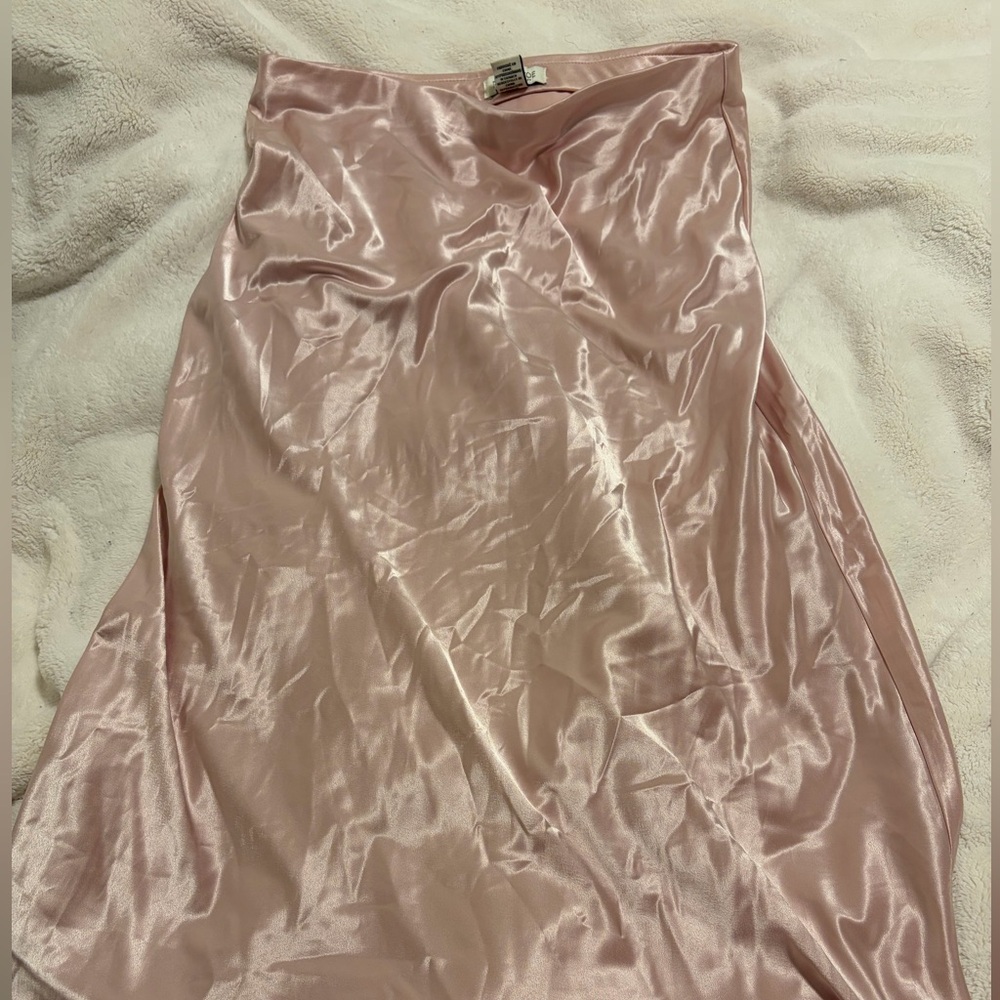 Rachel Zoe Blush Satin skirt